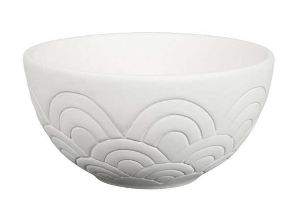 Textured Scalloped Bowl
