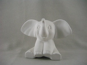 Sitting Baby Elephant Figurine