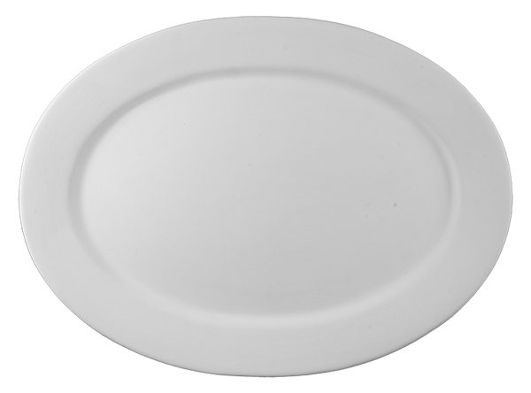 19" Rimmed Oval Platter