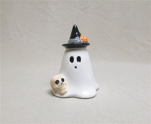 Ghost with skull