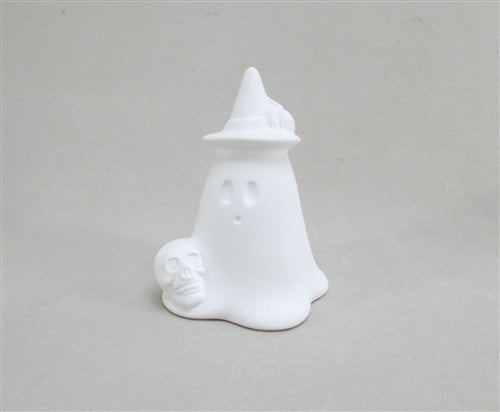 Ghost with skull