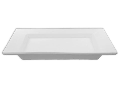 9" Rimmed Square Plate