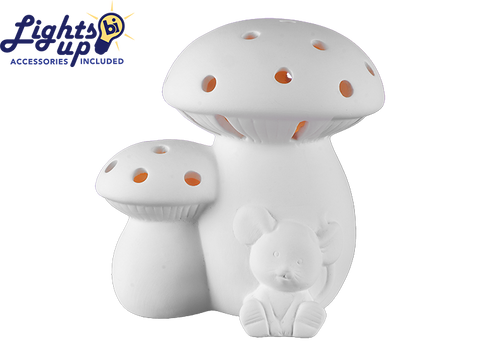 *Lighted Mouse-n-Mushroom