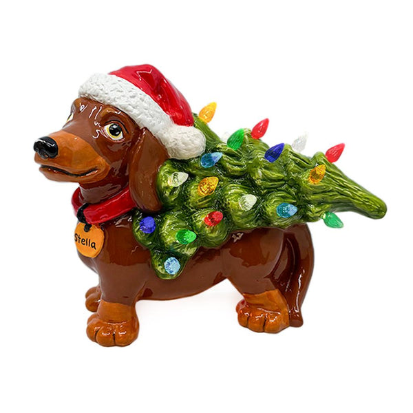 Dacshund w/ Tree Lantern