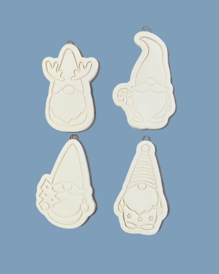 Assorted Gnome Ornaments Hand Made