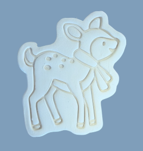 Vintage Reindeer Ornament Hand Made