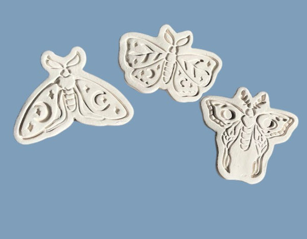 Assorted Moth Charms Hand Made