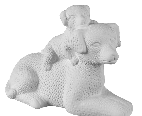 Mama and Pup Figurine