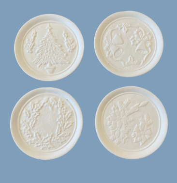 Small Assorted Holiday Plates Handmade