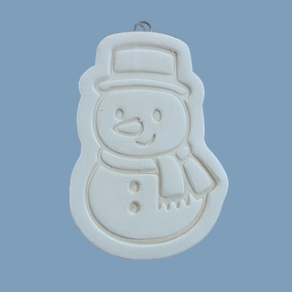 Snow Person Cookie Ornament Hand Made
