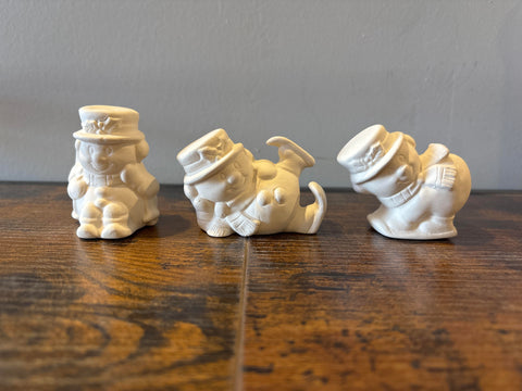 Assorted Snowman tots Hand Made