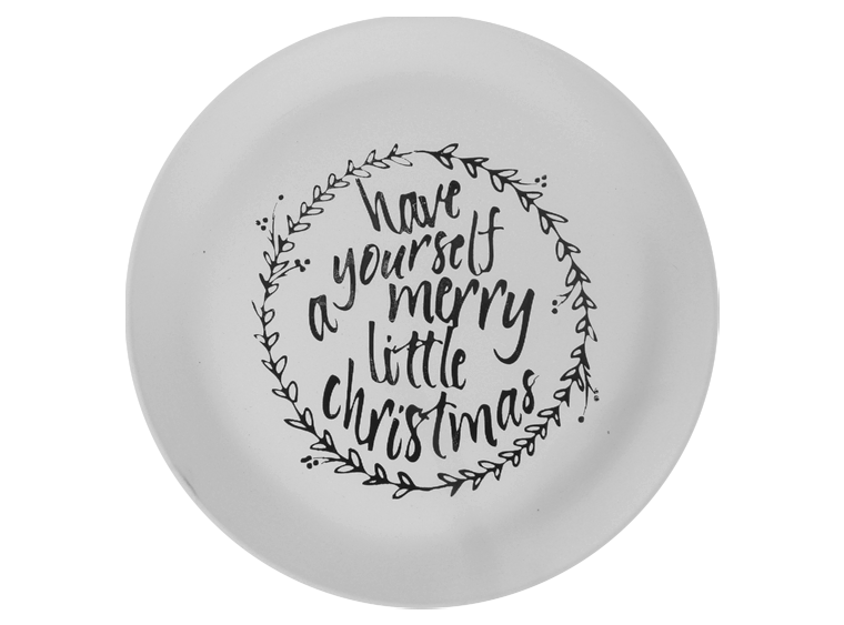 Merry Little Christmas Plate