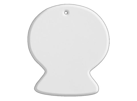 Flat Snow Globe Ornament